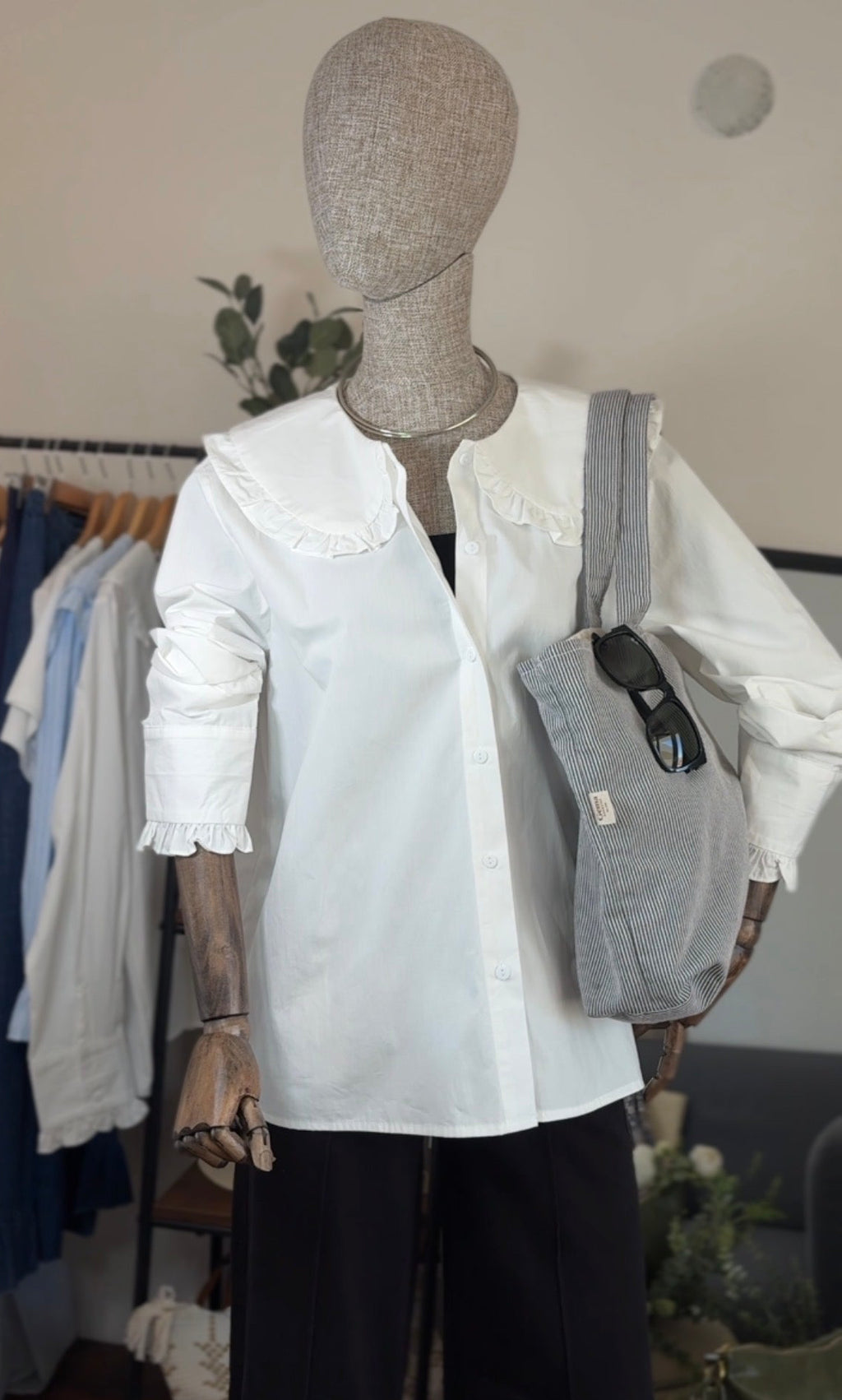 CAMISA BLANCA BABERO - TALLA GRANDE