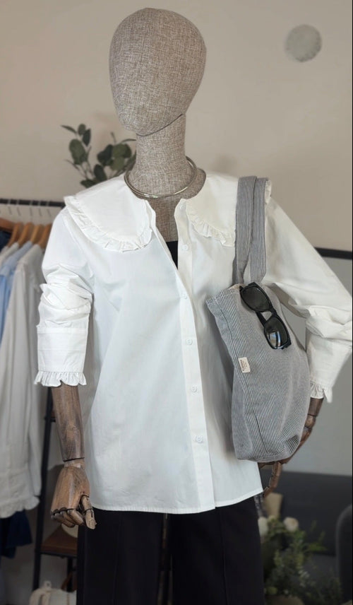 CAMISA BLANCA BABERO - TALLA GRANDE
