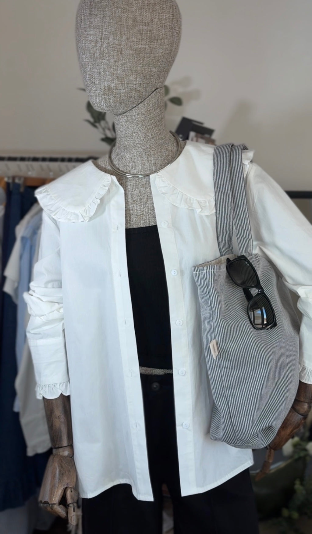 CAMISA BLANCA BABERO - TALLA GRANDE