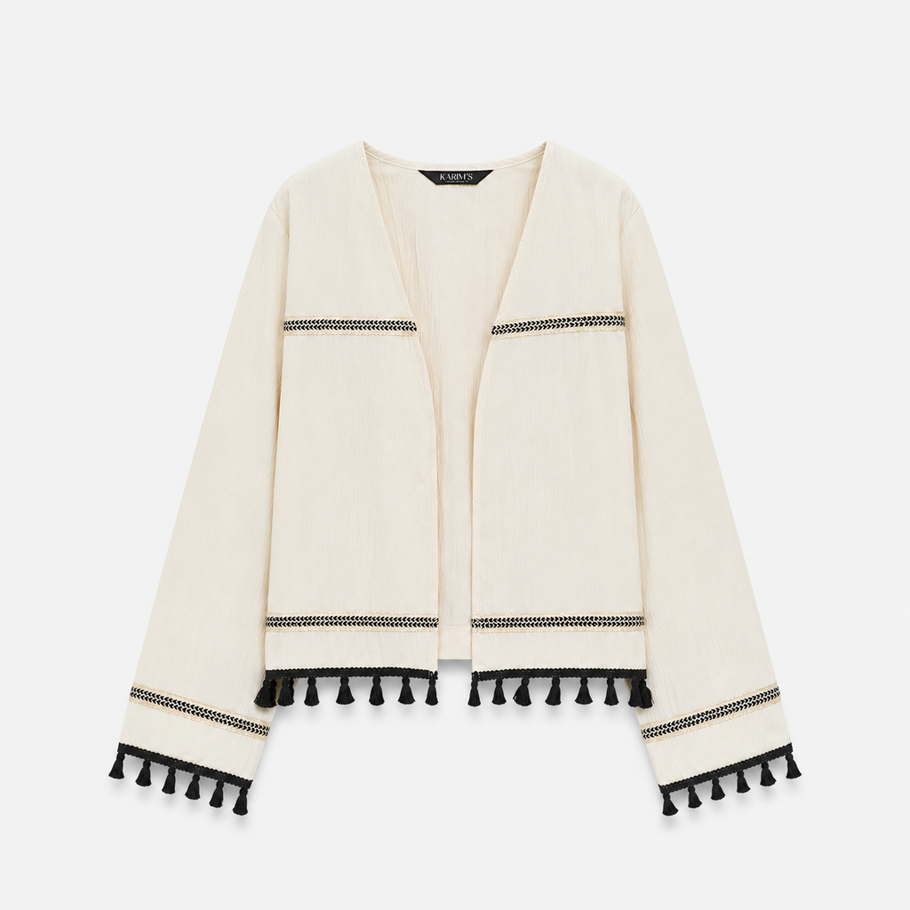 CHAQUETA BOHO CHIC CRUDO