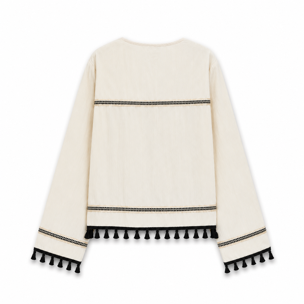 CHAQUETA BOHO CHIC CRUDO