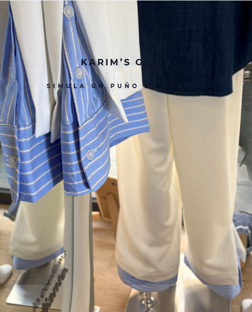 PANTALÓN COMBINADO DE RAYAS