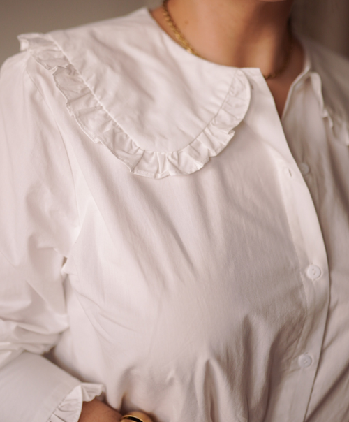 CAMISA BLANCA BABERO - TALLA GRANDE