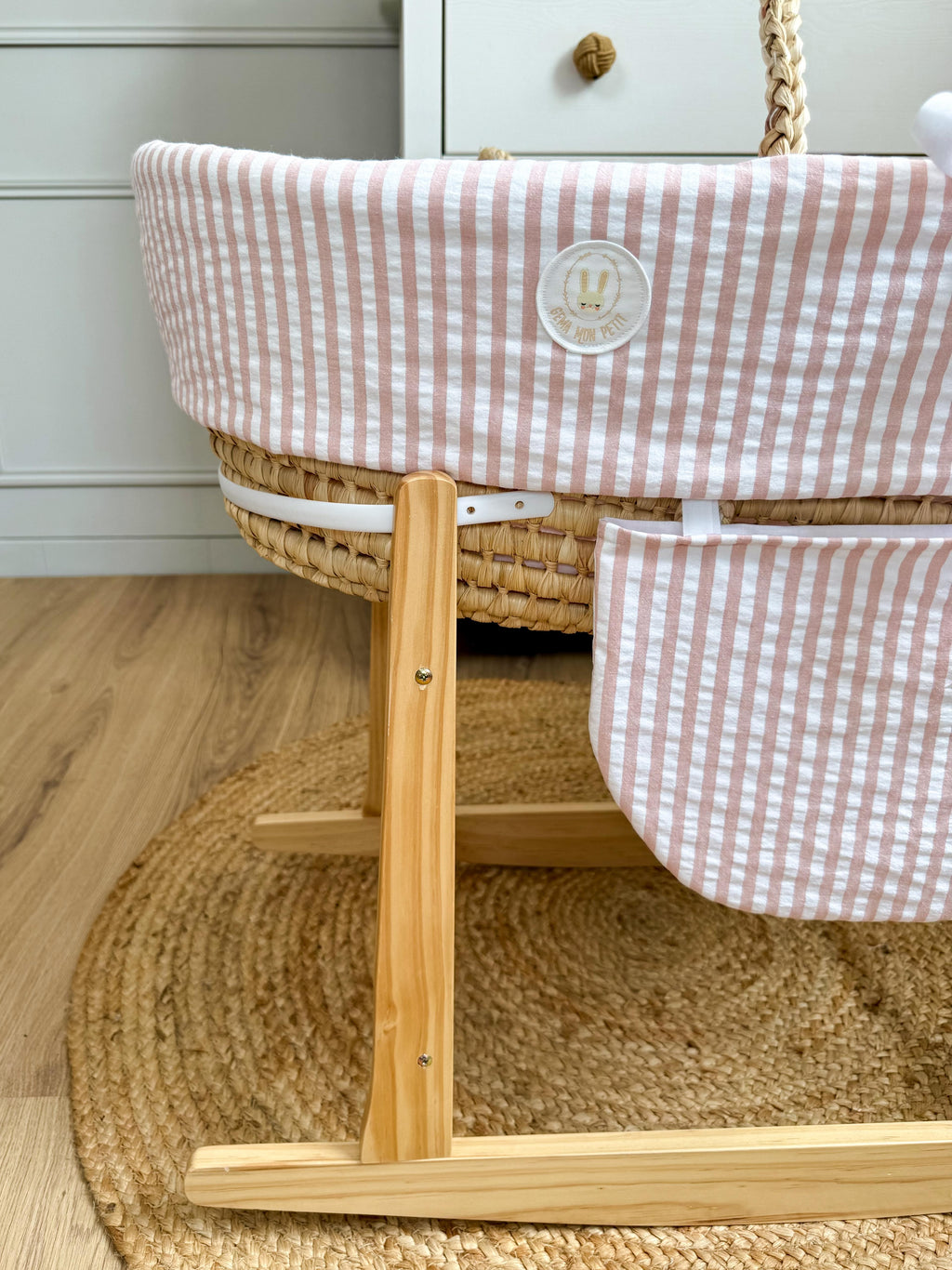 SET MOISES SEERSUKER CLASICO ROSA NUDE