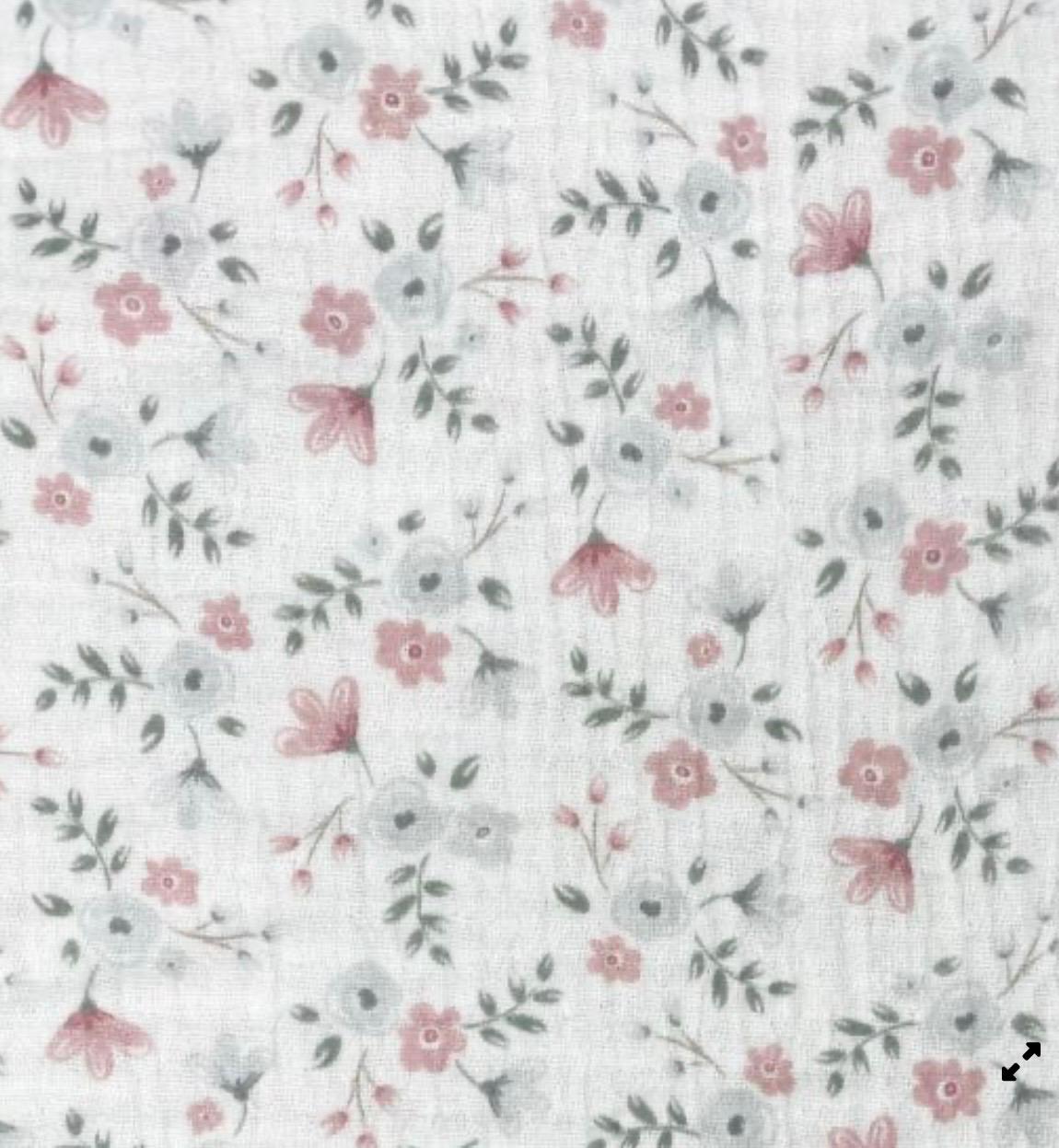 MOISES DE BAMBU MUSELINA DE FLORES ROSA
