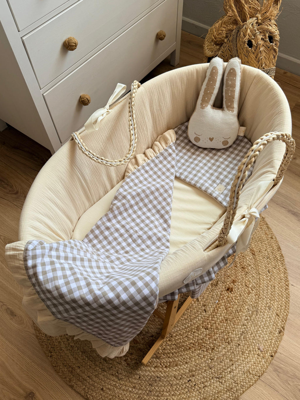 MOISES DE PALMA MUSELINA BEIGE/ VICHY ARENA