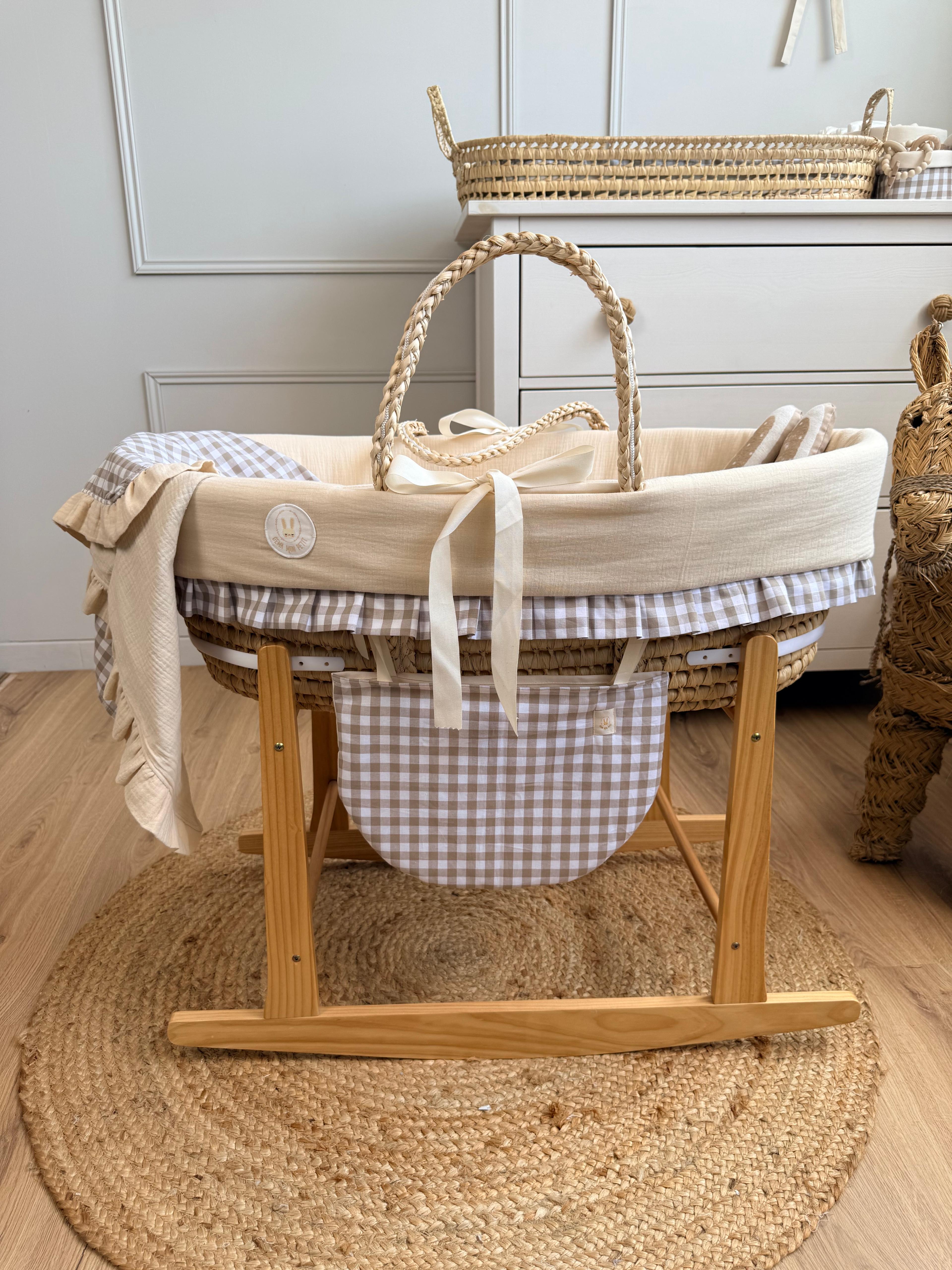 MOISES DE PALMA MUSELINA BEIGE/ VICHY ARENA