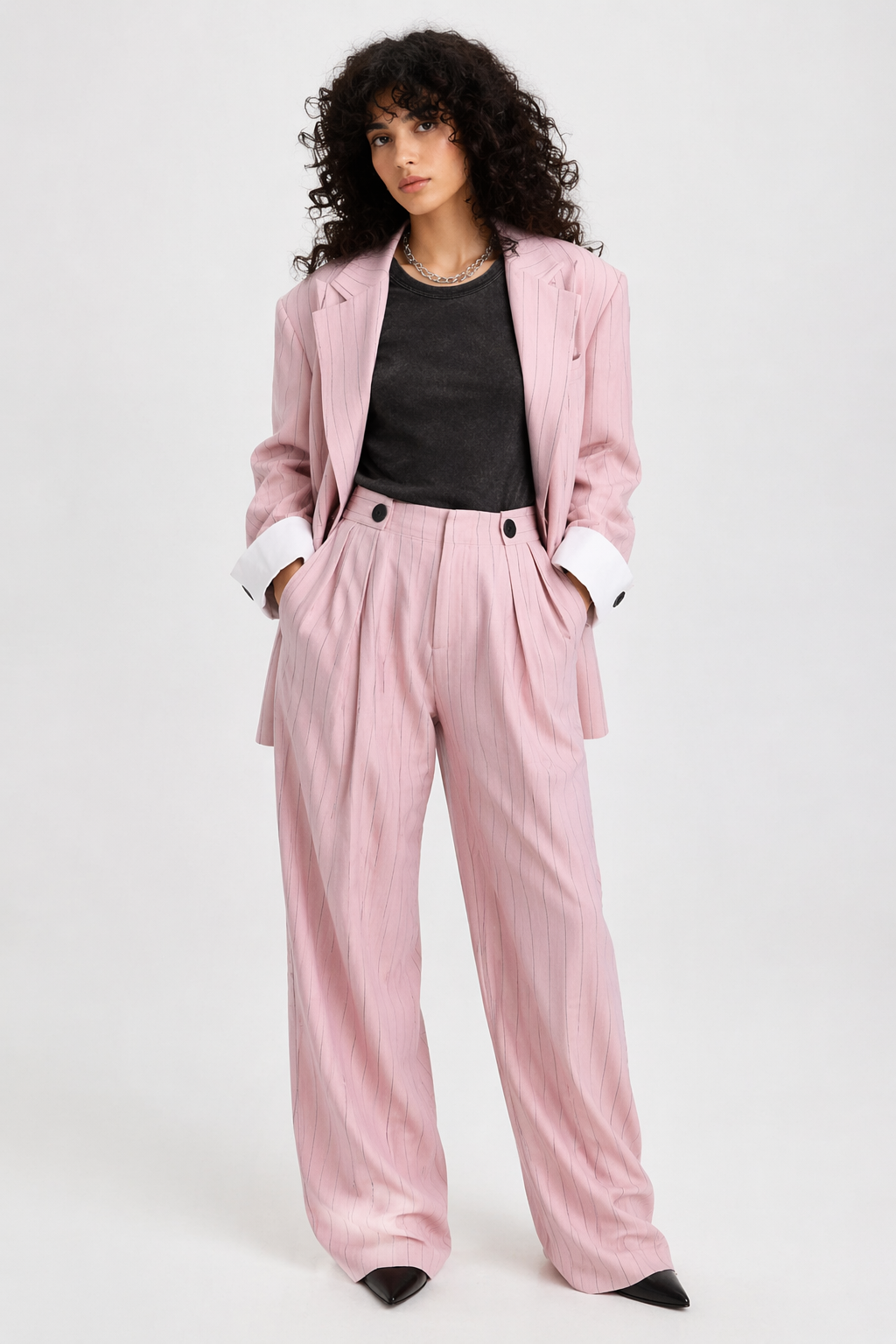 PANTALÓN RAYAS ROSA